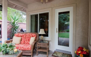 Patio door exterior